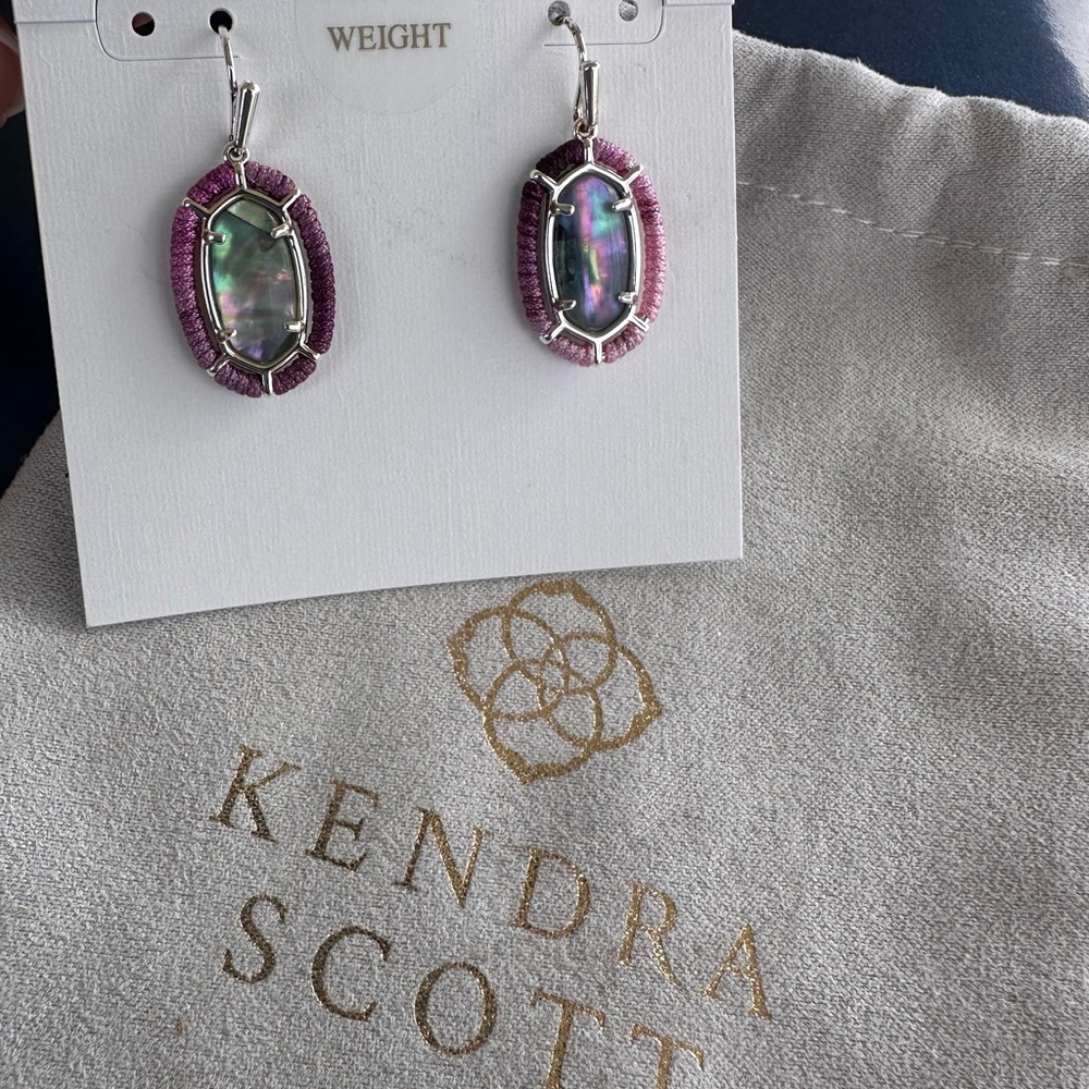 Kendra Scott Threaded Lee Drop Earrings - Picture 6 of 6